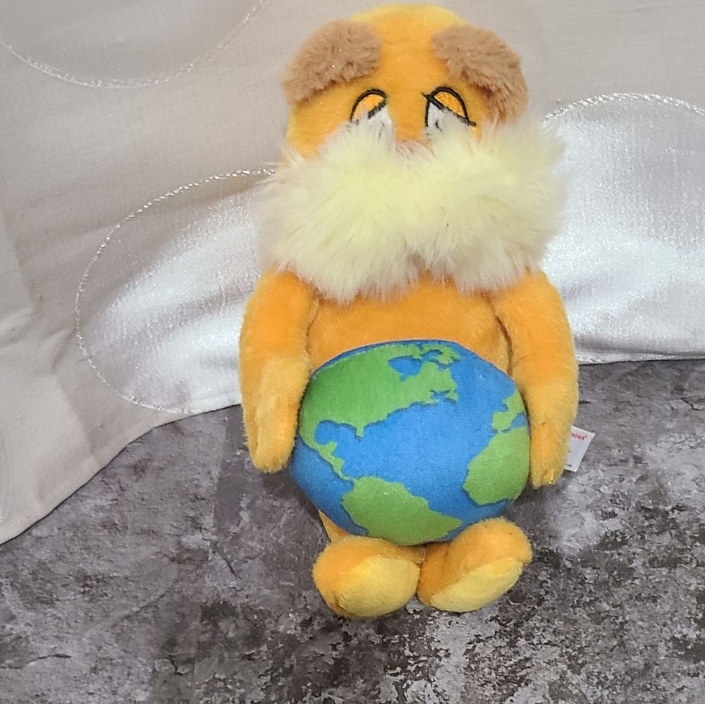 Aurora - Small Orange Dr. Seuss - 11" Lorax Planet Earth - Stuffed Animal
